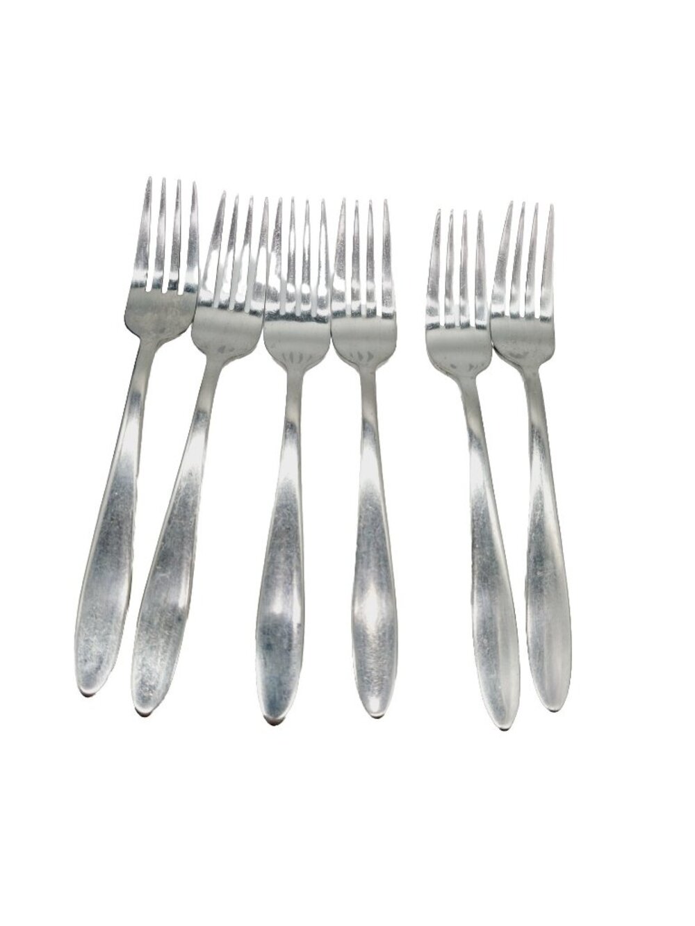 Oneida Stainless Steel Mooncrest Flatware Dinner Forks 8" Set Of 6 Read